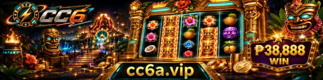 CC6 Slot room with gold reel imagery, dark teal lighting and orange tournament energy