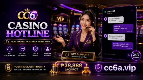 CC6 slot login scene with a gold 7, diamonds, stars and coins sharpening as orange reel motion fades
