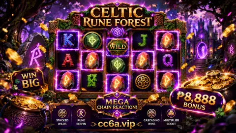 CC6 slot app themed mobile scene with bright reel symbols settling against a dark teal casino frame
